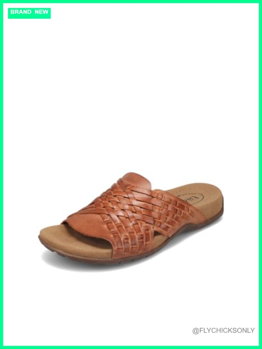 Taos Guru Leather Slide Sandal Arch Metatarsal Support